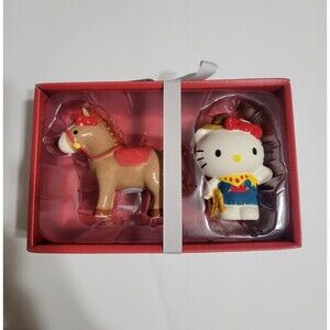 Sanrio Hello Kitty Cowgirl And Horse Salt And Pepper Shaker Set